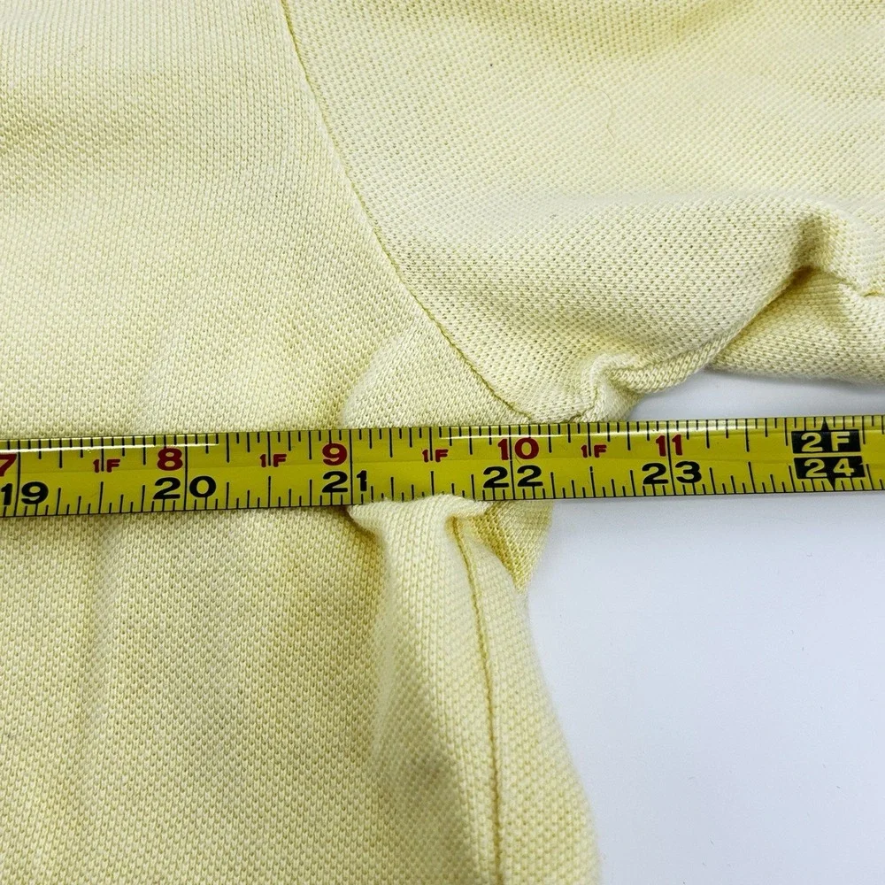 Polo Ralph Lauren Polo Shirt, Short Sleeves, Yellow, Cotton, Men's‎ Size Large